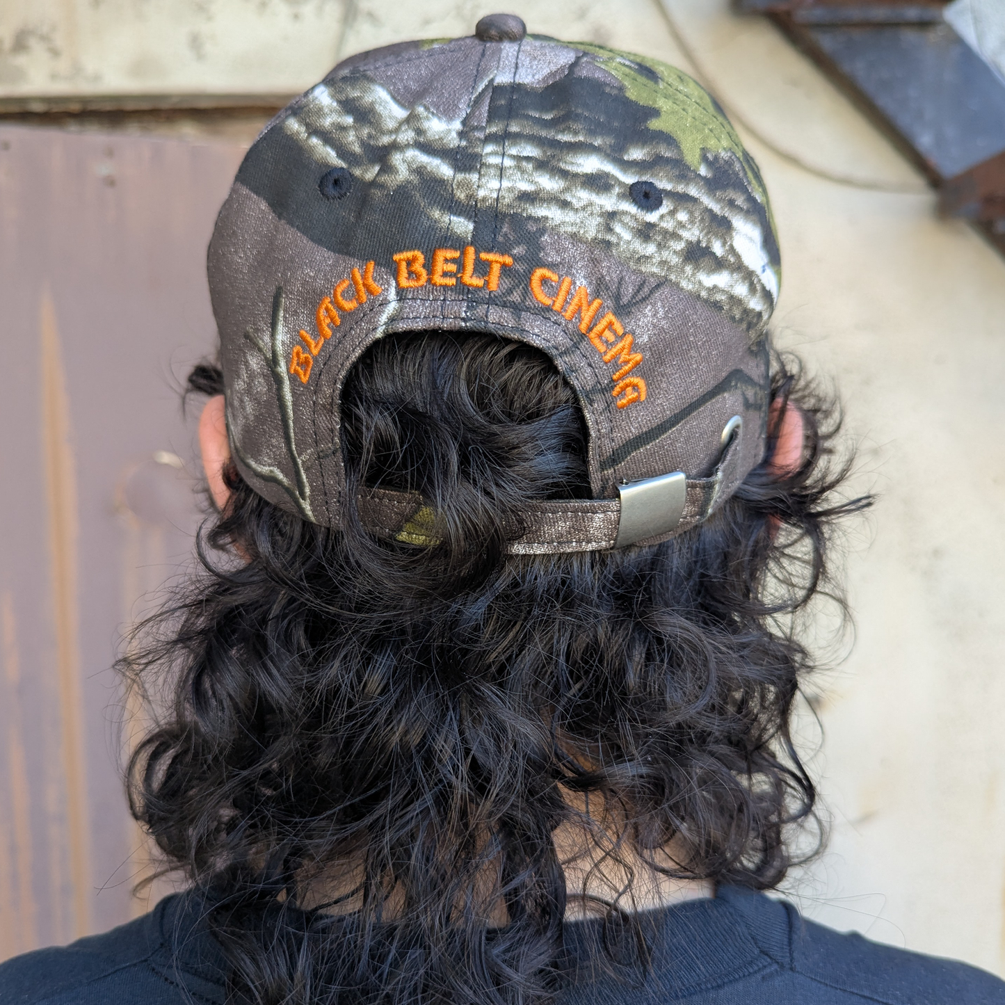 Black Belt Cinema Forest Camo Hat with Logo